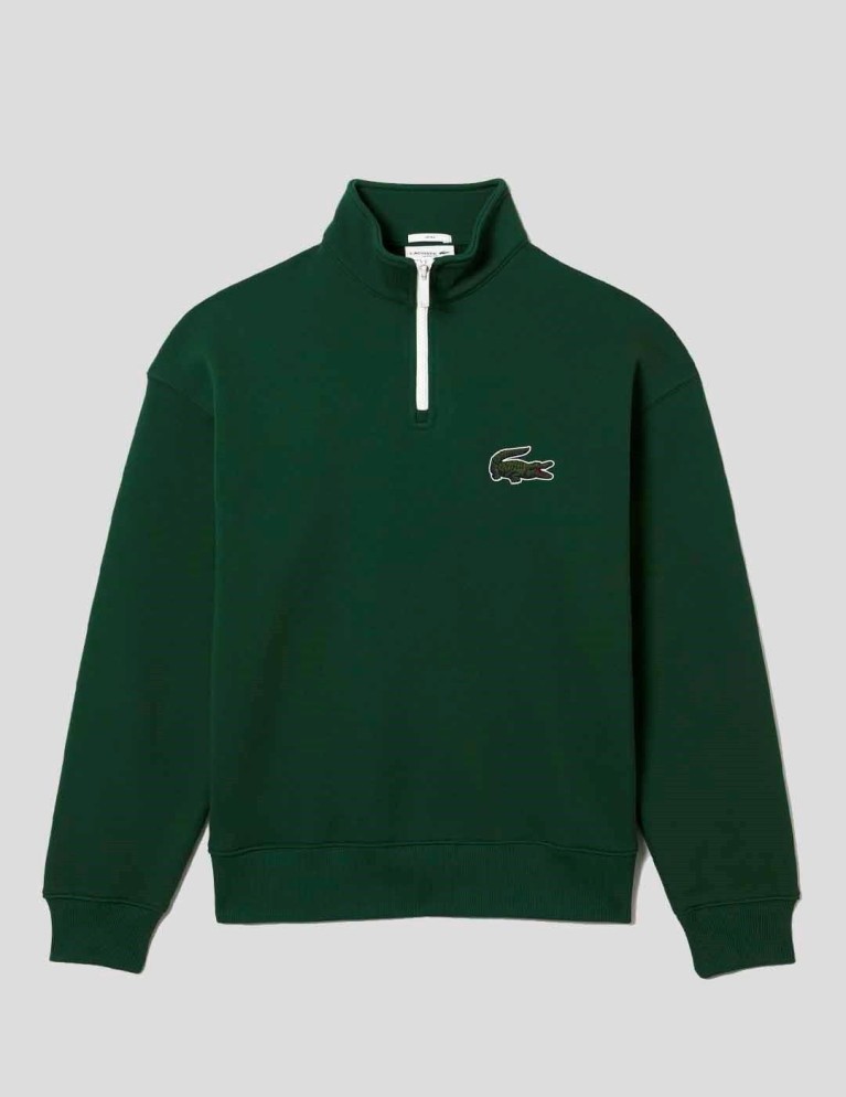 Sudadeira LACOSTE sudadeira quarter zip vert